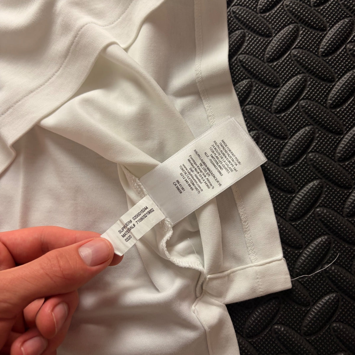 Ralph Lauren White Polo Shirt | Men’s Custom Slim Fit M / 3841