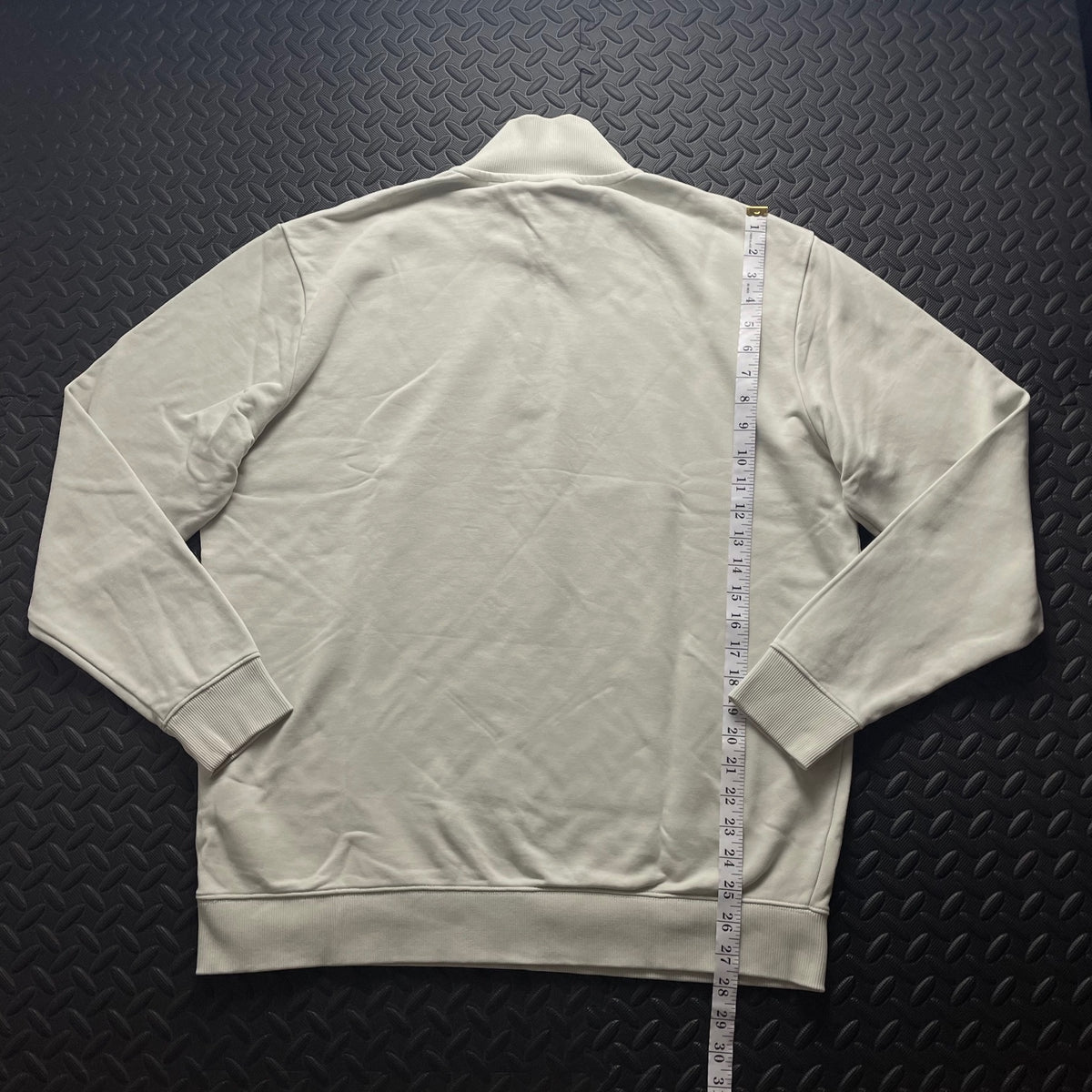 Hugo Boss Cream 1/4 Zip Sweatshirt / Mens Classic Fit L / 3693