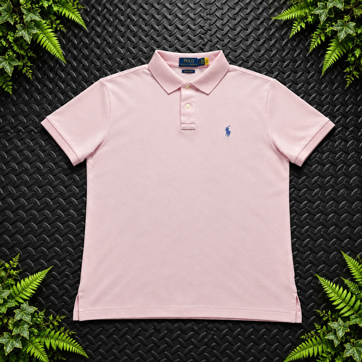 Ralph Lauren Pink Polo Shirt | Men’s Custom Slim Fit L / 3749