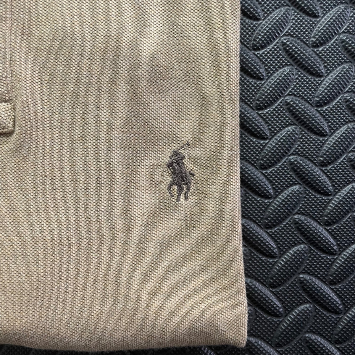 Ralph Lauren Beige Polo Shirt | Men’s Custom Slim Fit M / 2947