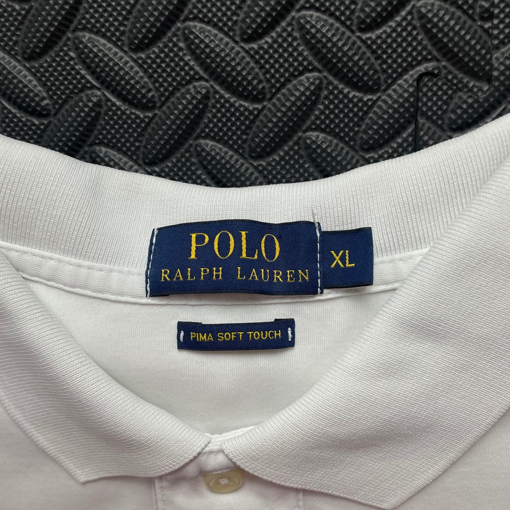 Ralph Lauren White Polo Shirt | Men’s Classic Fit XL / 3722
