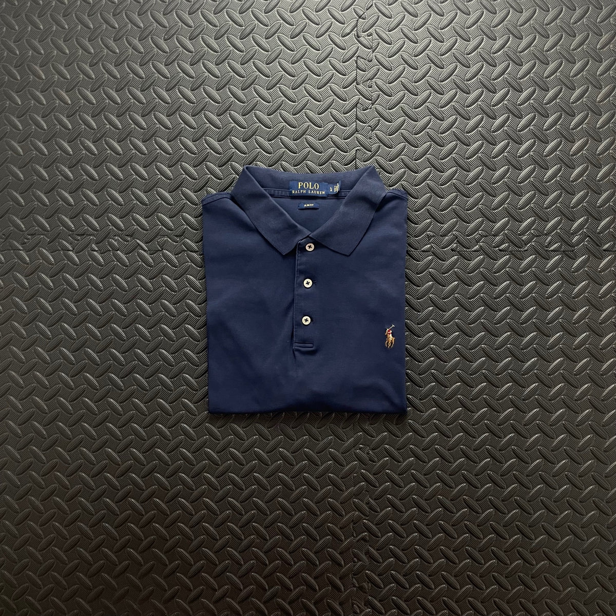 Ralph Lauren Navy Polo Shirt | Men’s Slim Fit L / 3695