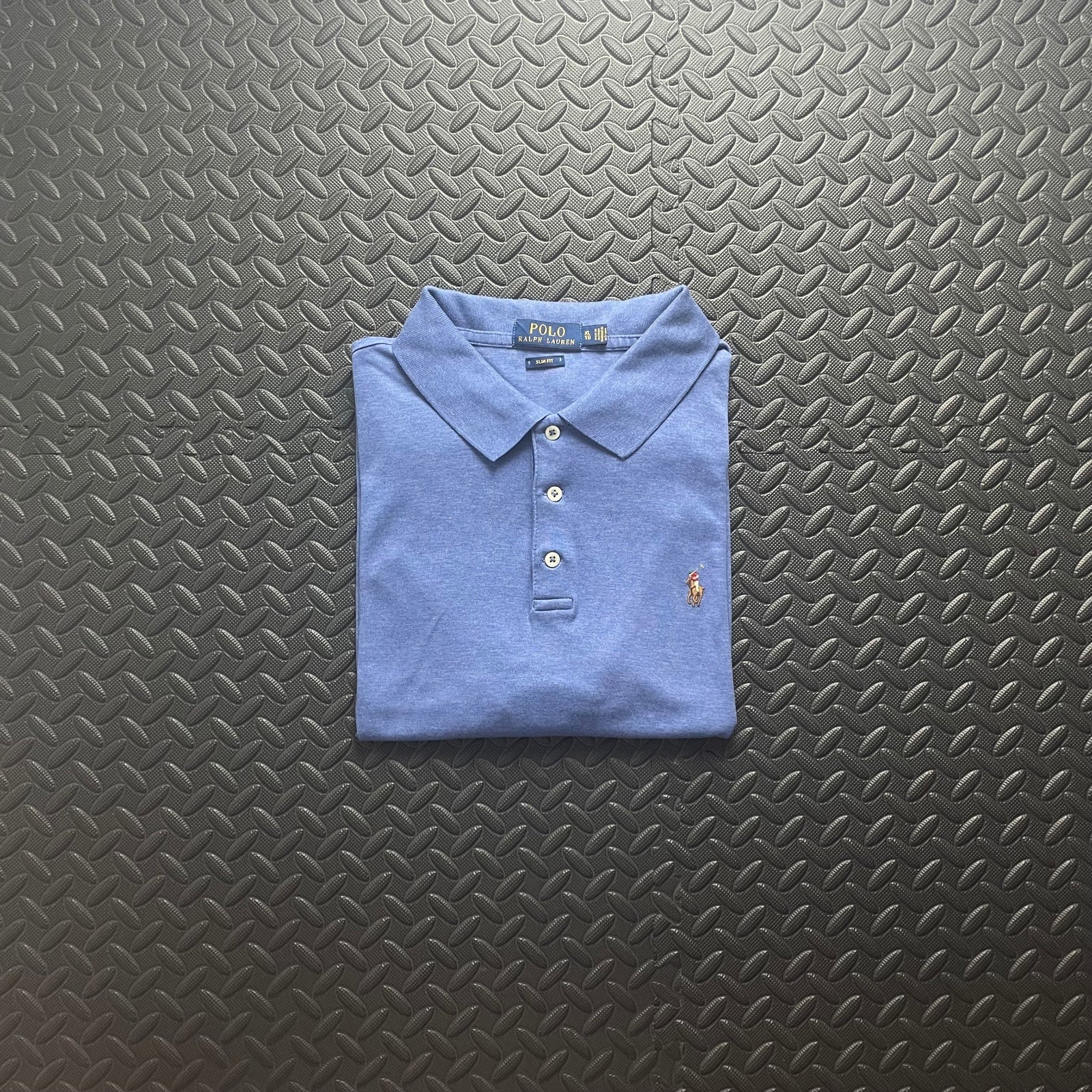 Ralph Lauren Blue Polo Shirt | Men’s Slim Fit XL / 3404