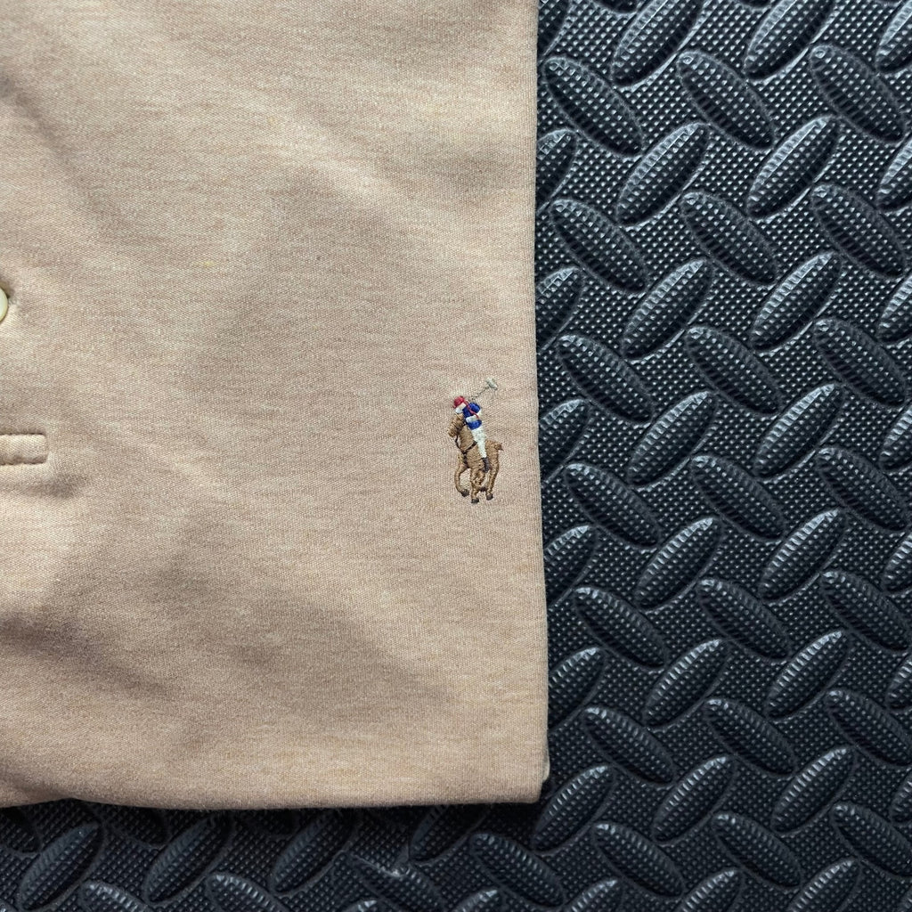 Ralph Lauren Beige Polo Shirt | Men’s Custom Slim Fit M / 3632