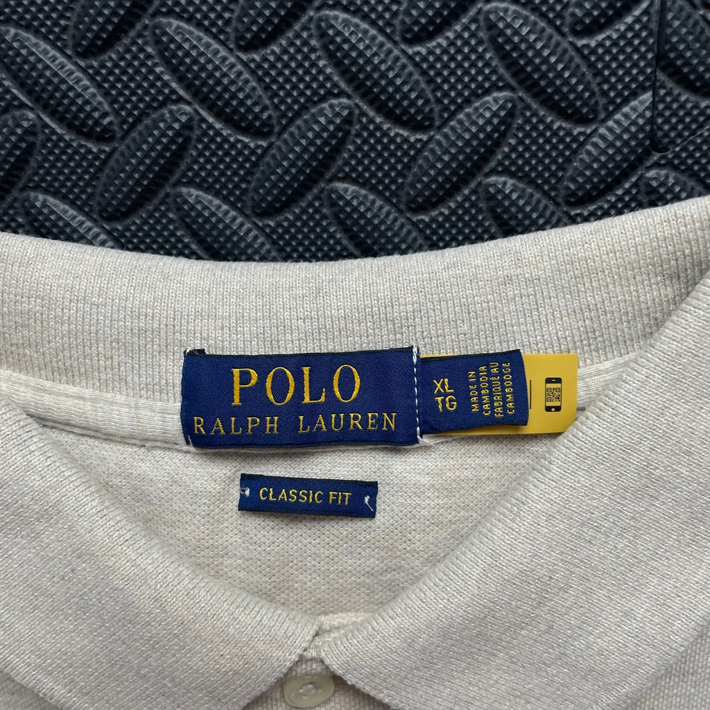 Ralph Lauren Beige Polo Shirt | Men’s Classic Fit XL / 3660