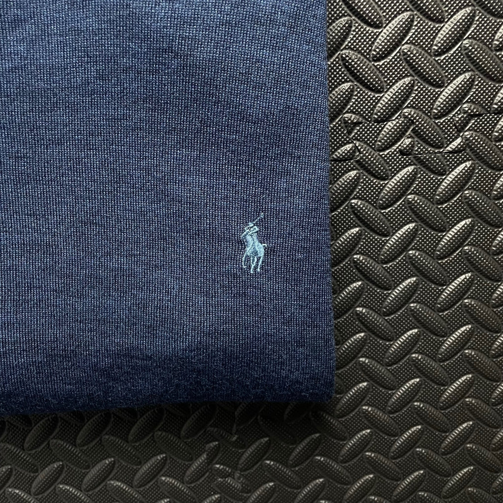 Ralph Lauren Navy Blue Crewneck Jumper | Men’s Slim Fit XXL / 3786