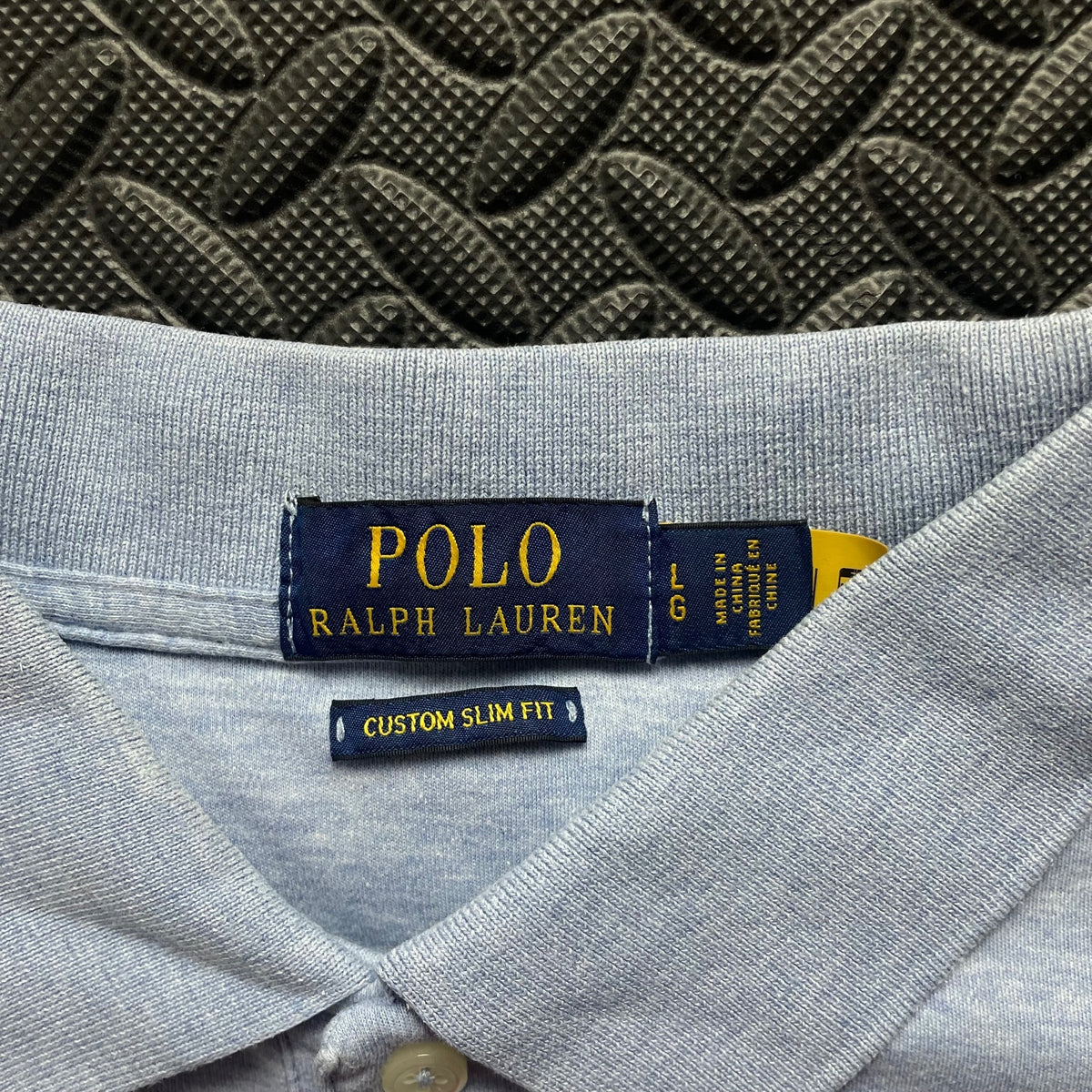 Ralph Lauren Light Blue Polo Shirt | Men’s Custom Slim Fit L / 3637