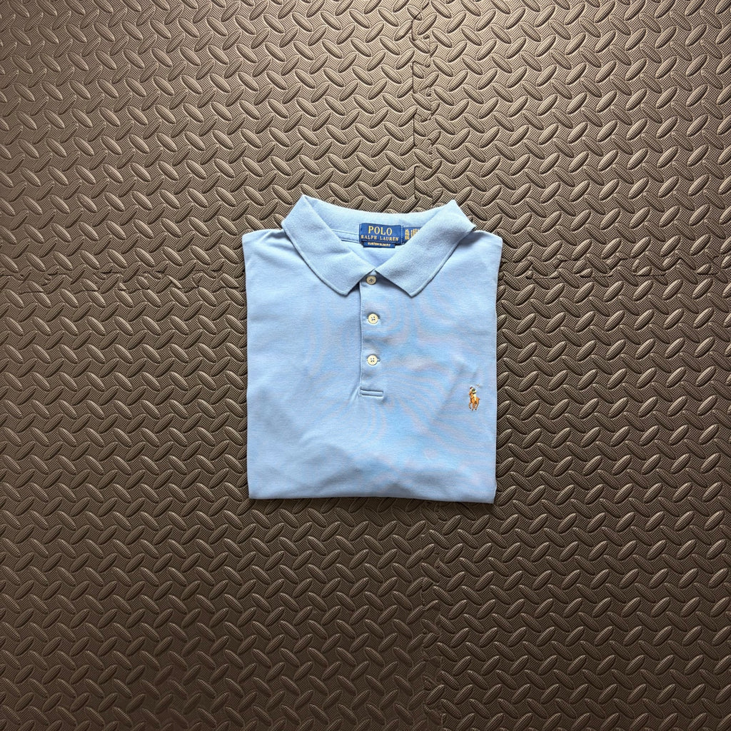 Ralph Lauren Blue Polo Shirt | Men’s Custom Slim Fit XL / 3861