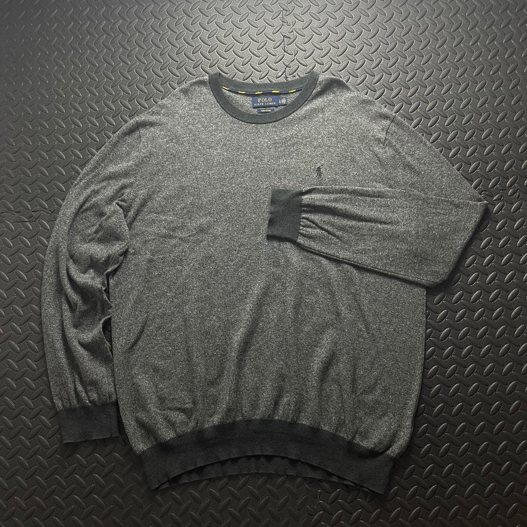 Ralph Lauren Grey Crewneck Jumper | Men’s Classic Fit L / 3776