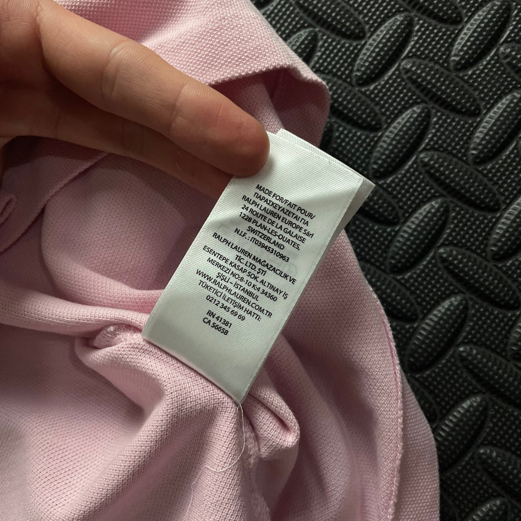 Ralph Lauren Rose Pink Polo Shirt | Men’s Custom Slim Fit M / 3439