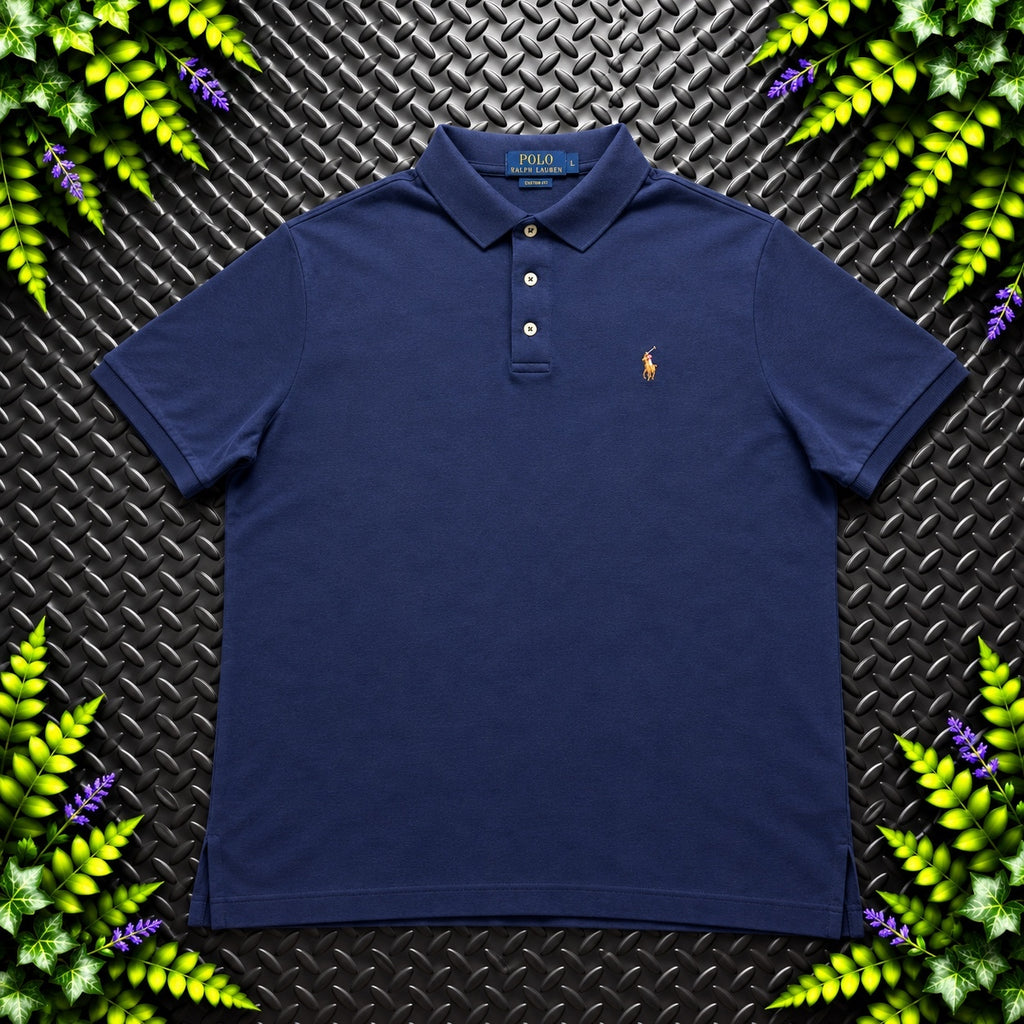 Ralph Lauren Navy Polo Shirt | Men’s Classic Fit L / 3848