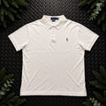 Ralph Lauren White Polo Shirt | Men’s Slim Fit XL / 3864