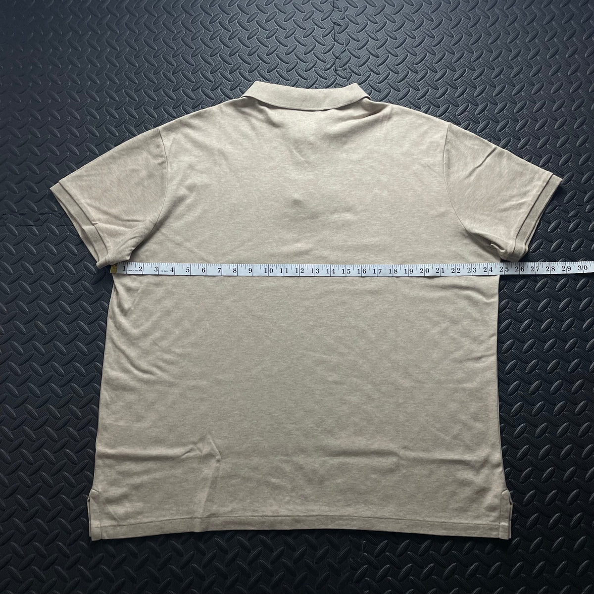 Ralph Lauren Cream Polo Shirt | Men’s Custom Slim Fit XL / 3607