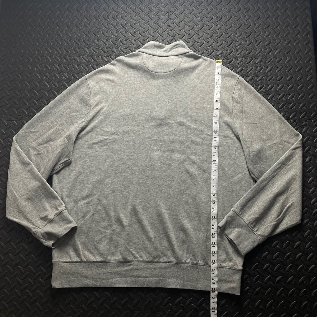 Ralph Lauren Grey 1/4 Zip Jumper | Mens Classic Fit XL / 3787