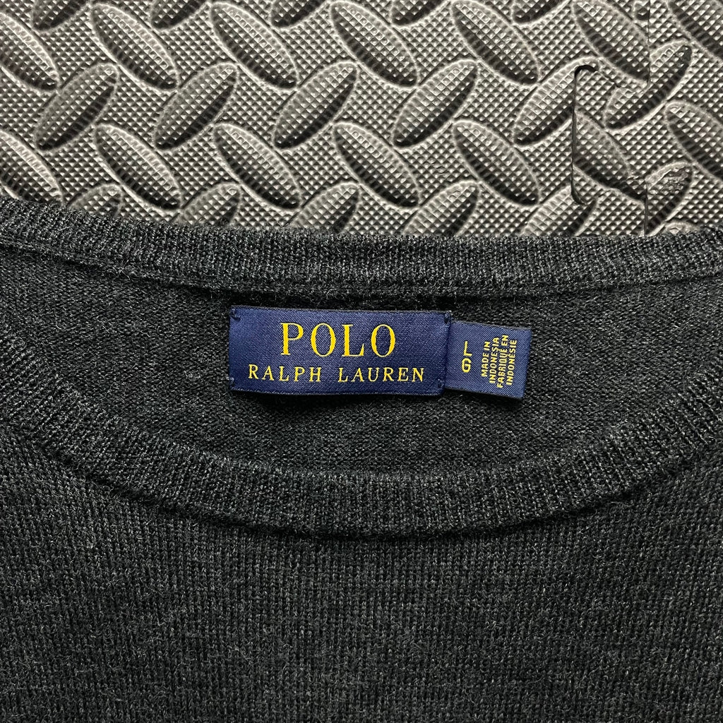 Ralph Lauren Grey Crewneck Jumper | Men’s Classic Fit L / 3777