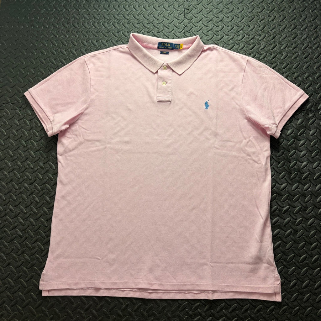 Ralph Lauren Pink Polo Shirt | Men’s Slim Fit XXL / 3858