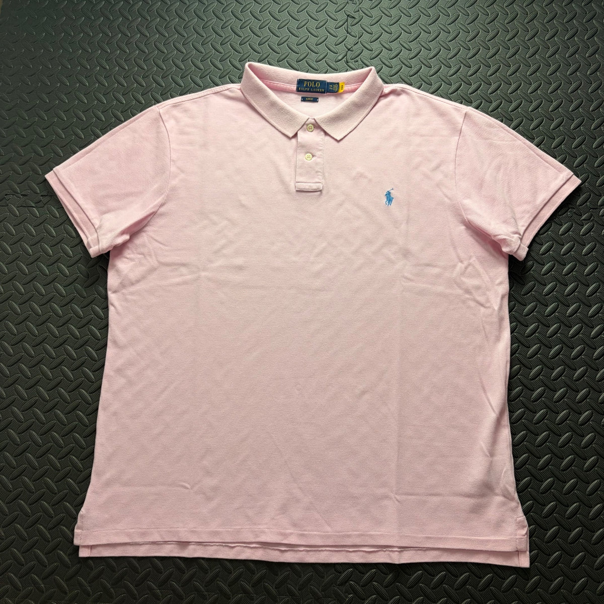Ralph Lauren Pink Polo Shirt | Men’s Slim Fit XXL / 3858