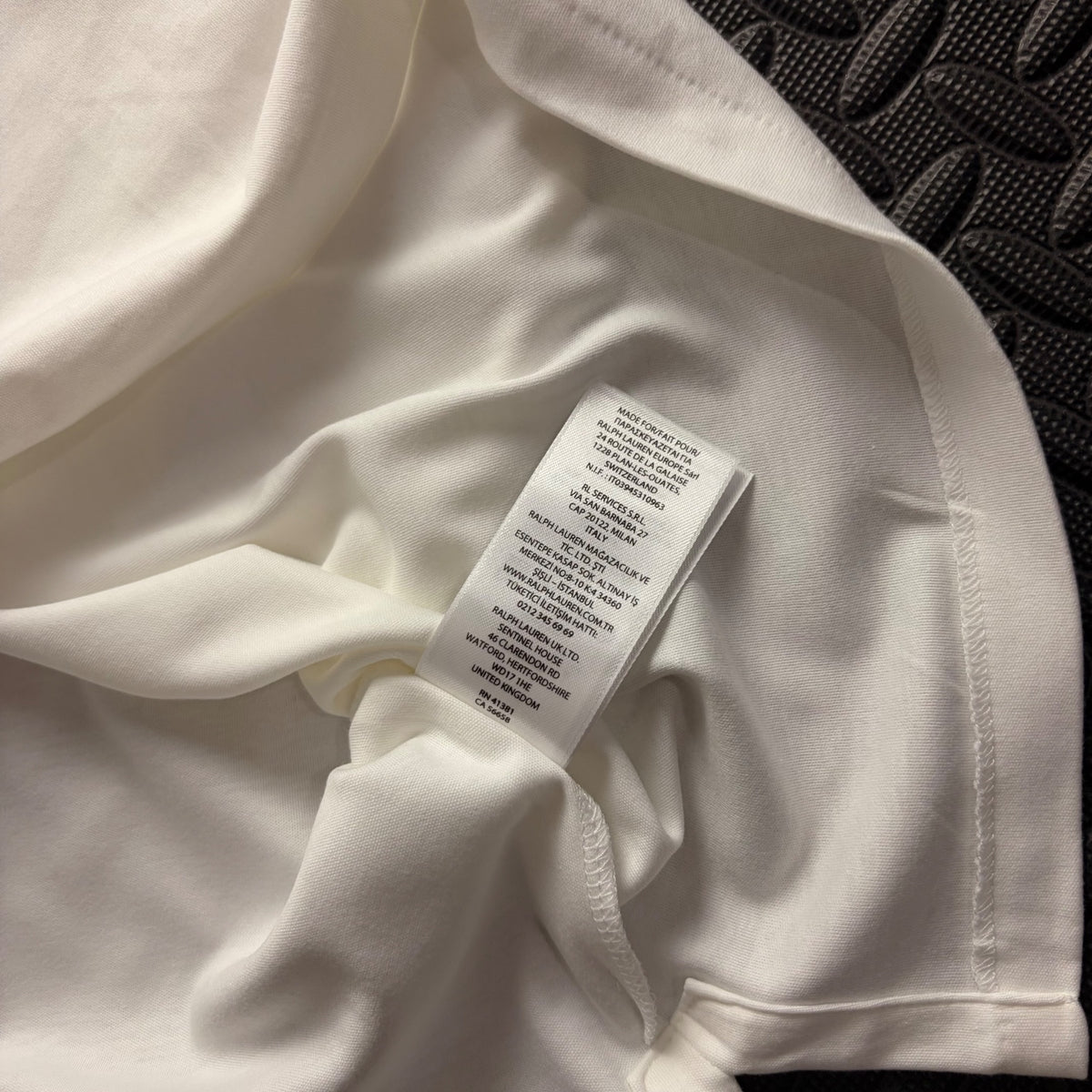 Ralph Lauren White Polo Shirt | Men’s Custom Slim Fit XL / 3810