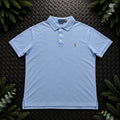 Ralph Lauren Blue Polo Shirt | Men’s Custom Slim Fit XL / 3861