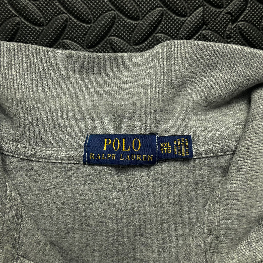 Ralph Lauren Grey 1/4 Zip Polo Shirt | Men’s Classic Fit XXL / 3791