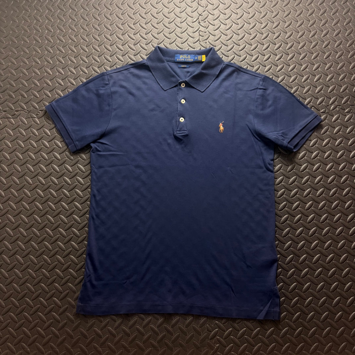 Ralph Lauren Navy Polo Shirt | Men’s Slim Fit M / 3842