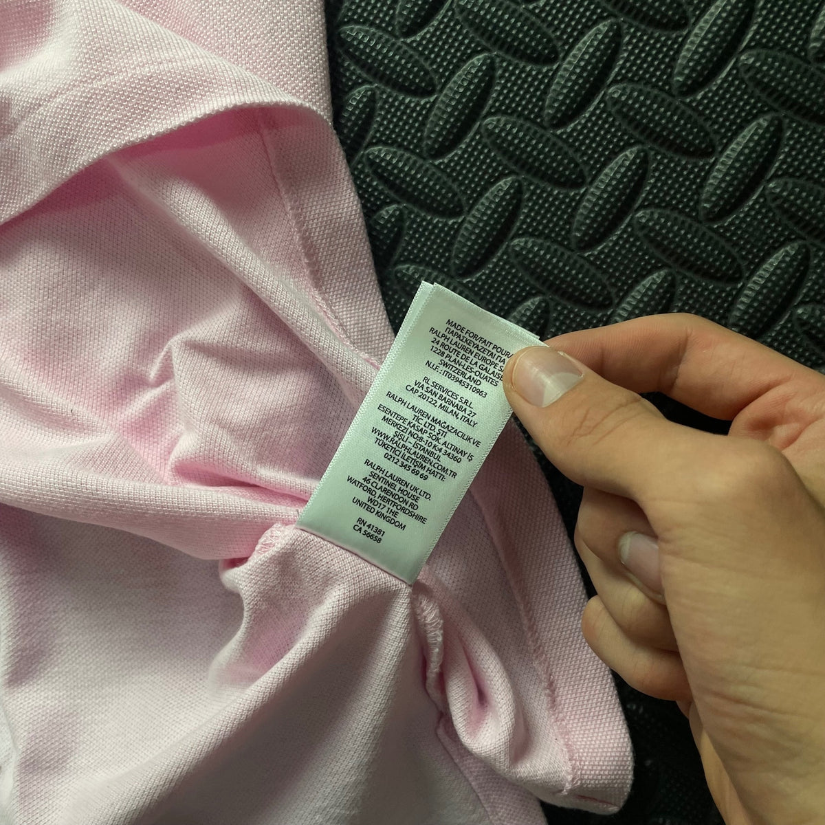 Ralph Lauren Pink Polo Shirt | Men’s Custom Slim Fit L / 3749