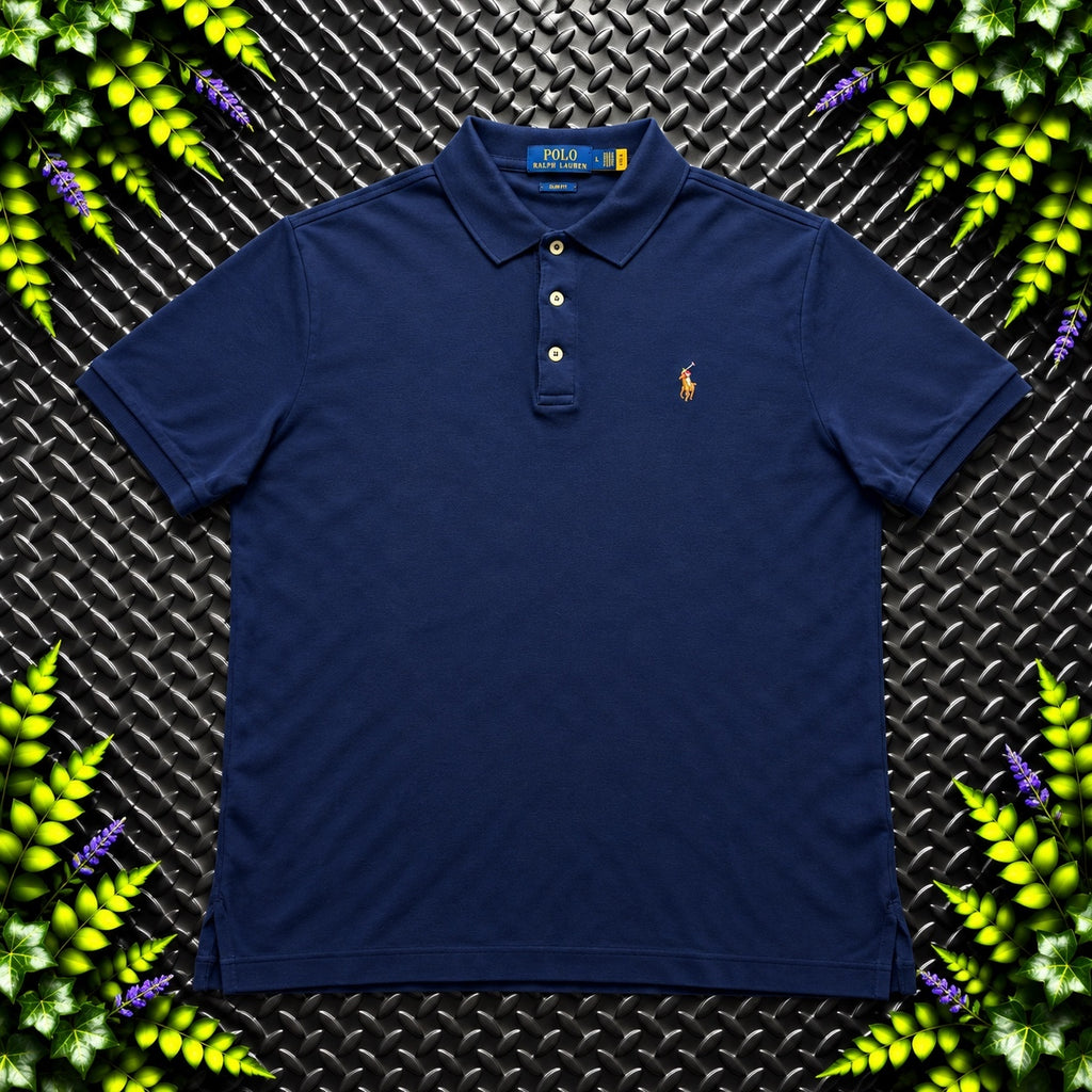 Ralph Lauren Navy Polo Shirt | Men’s Slim Fit M / 3842