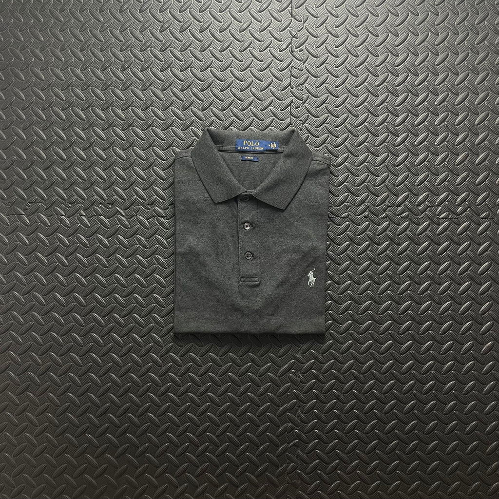 Ralph Lauren Grey Polo Shirt | Men’s Slim Fit M / 3432