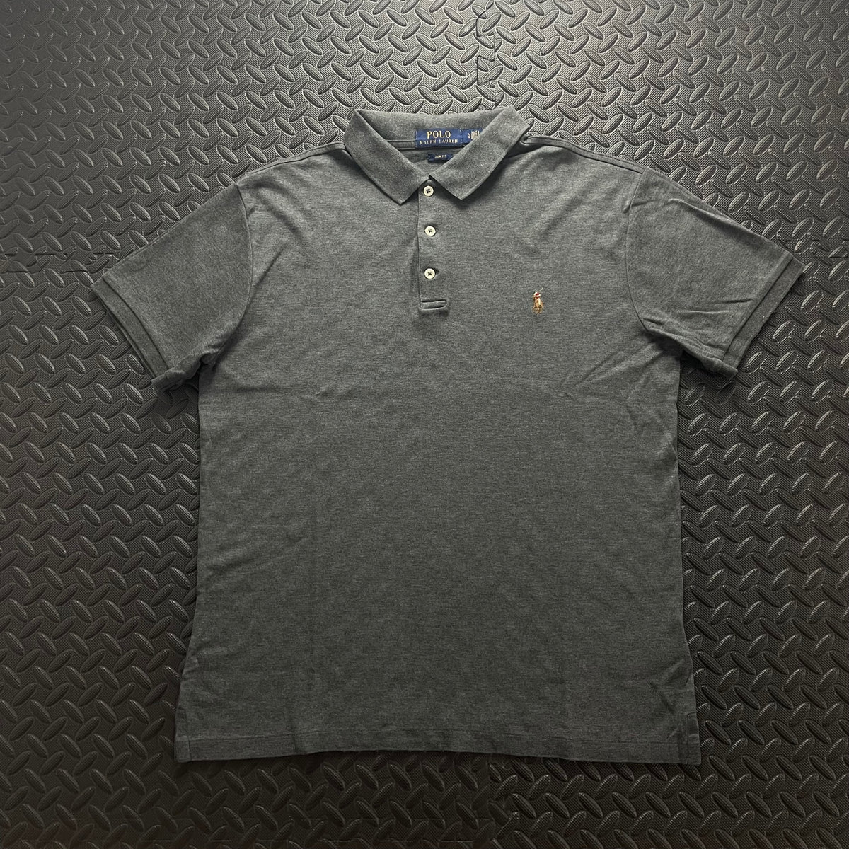 Ralph Lauren Grey Polo Shirt | Men’s Slim Fit L / 3621