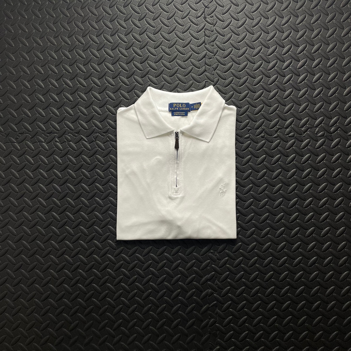 Ralph Lauren White 1/4 Zip Polo Shirt | Men’s Custom Slim Fit M / 3610