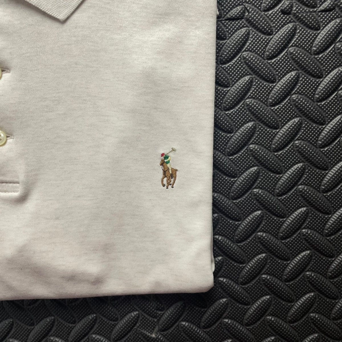 Ralph Lauren Cream Polo Shirt | Men’s Slim Fit L / 3629