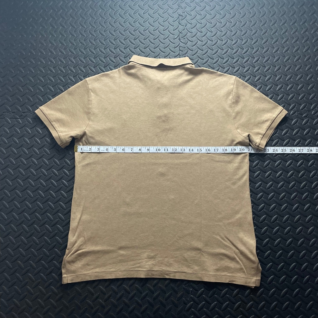 Ralph Lauren Brown Polo Shirt | Men’s Slim Fit L / 3581