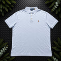 Ralph Lauren Light Blue Polo Shirt | Men’s Slim Fit XXL / 3855
