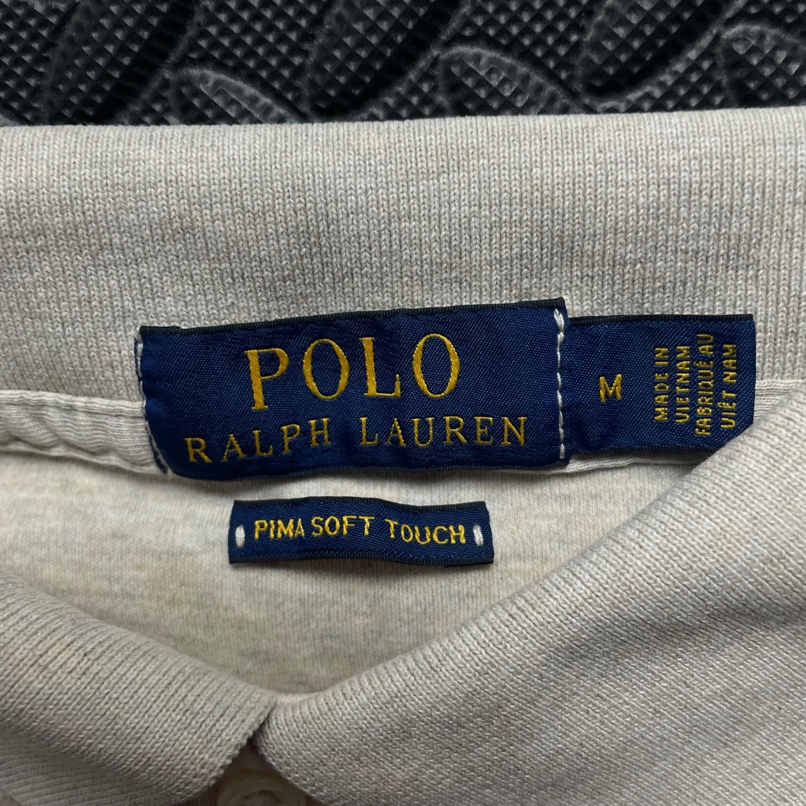 Ralph Lauren Beige Polo Shirt | Men’s Classic Fit M / 3417