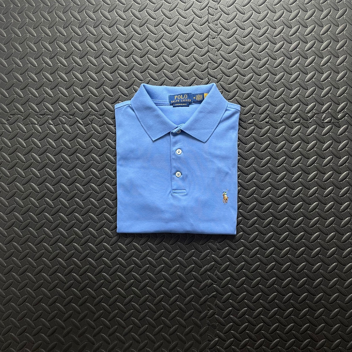 Ralph Lauren Light Blue Polo Shirt | Men’s Custom Slim Fit M / 3754
