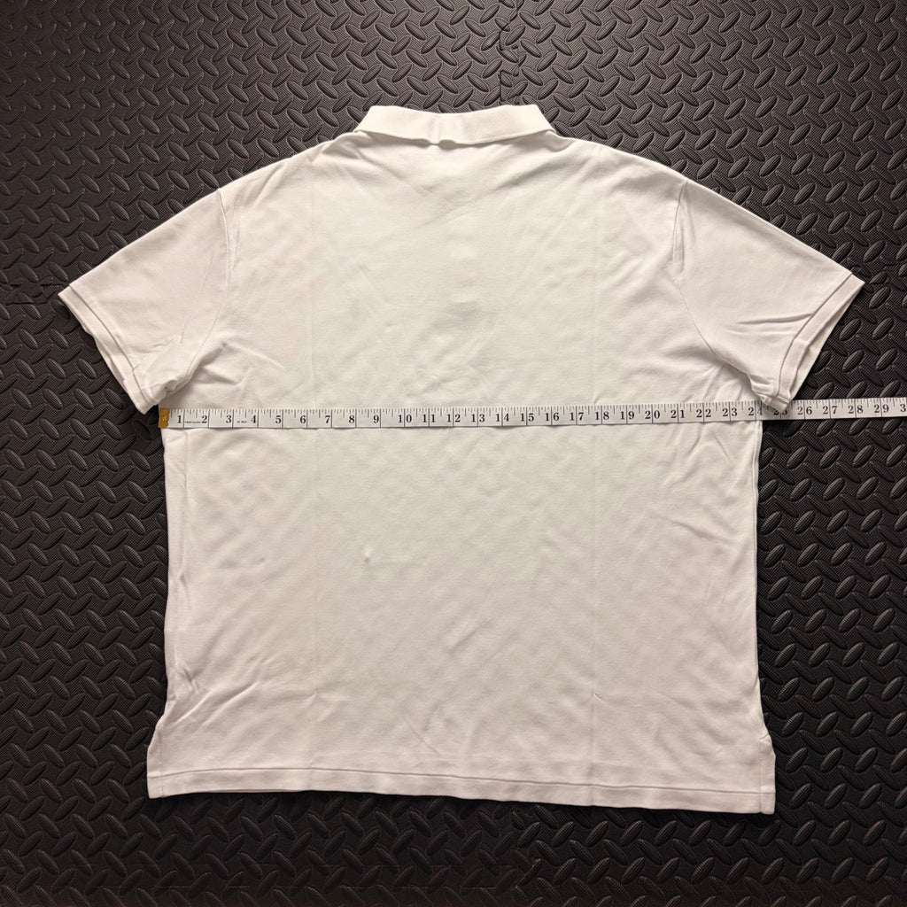 Ralph Lauren White Polo Shirt | Men’s Custom Slim Fit XL / 3862