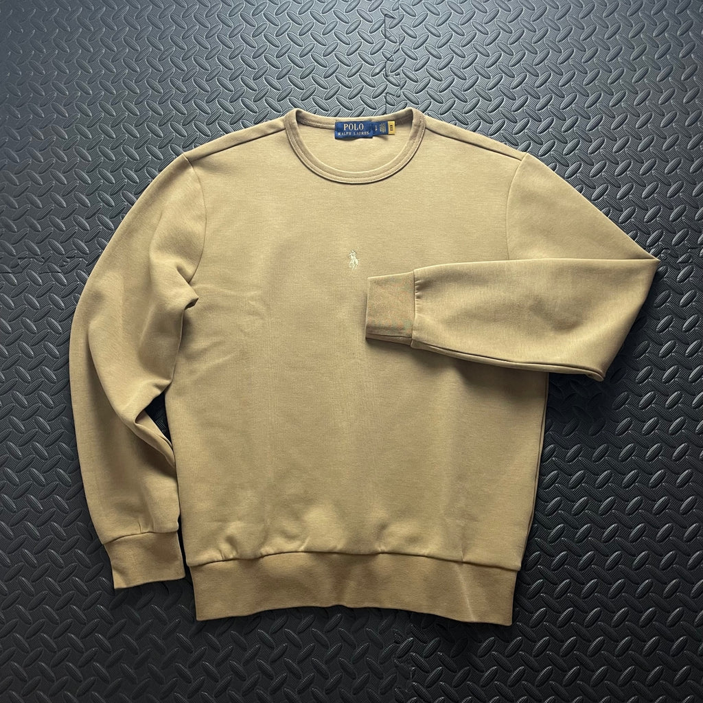 Ralph Lauren Beige Crewneck Sweatshirt | Men’s Classic Fit S / 3765