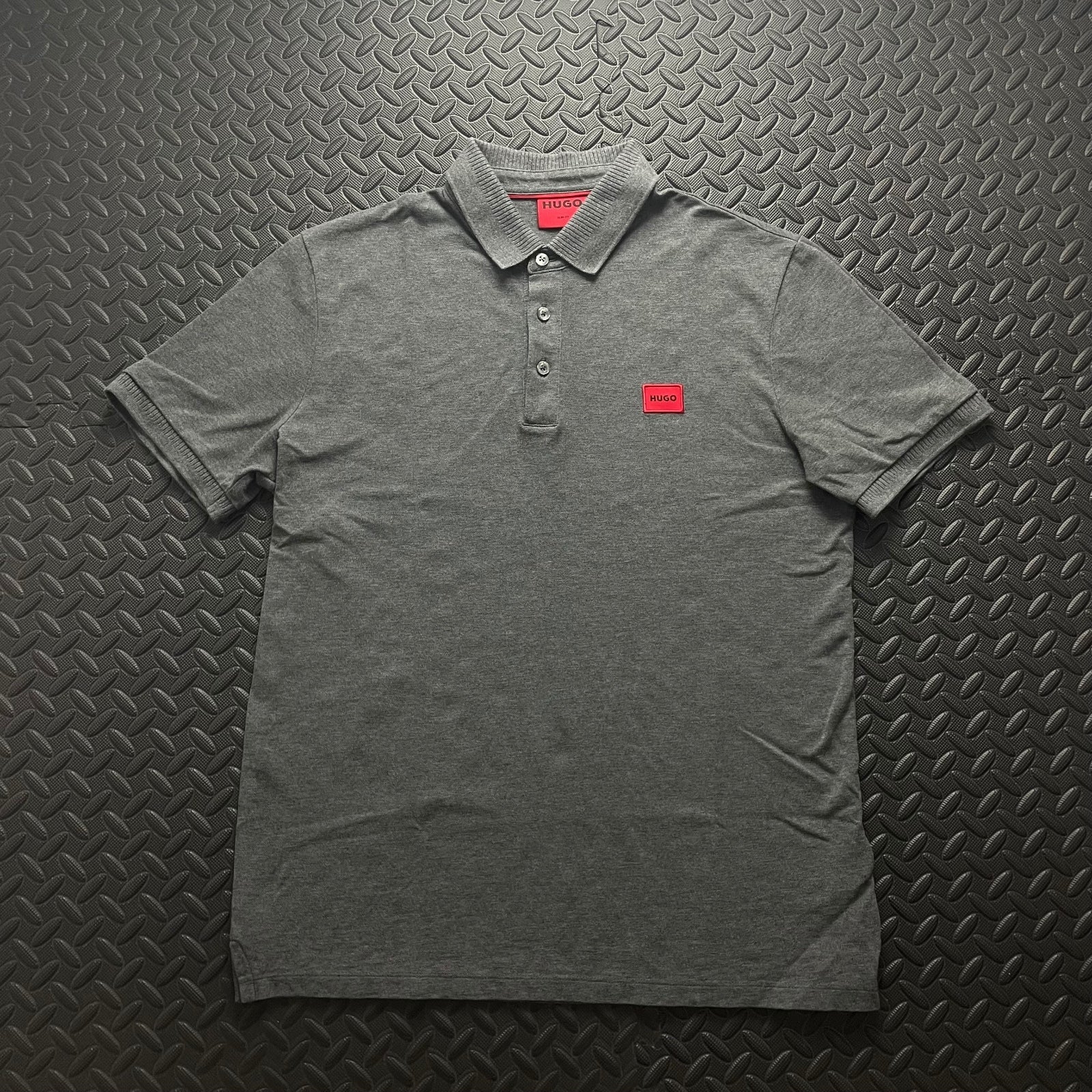 Hugo Boss Grey Polo Shirt | Men’s Slim Fit M / 3428