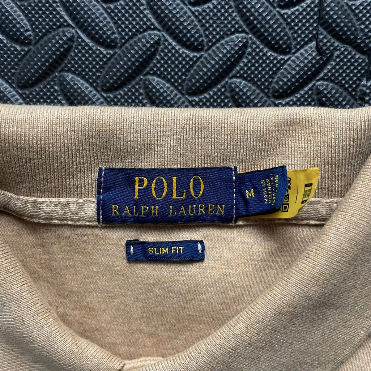 Ralph Lauren Beige Polo Shirt | Men’s Slim Fit M / 3800