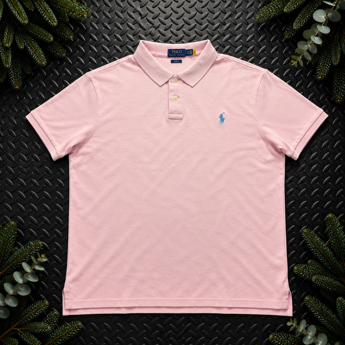 Ralph Lauren Pink Polo Shirt | Men’s Slim Fit XXL / 3858