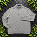 Ralph Lauren Grey Wool 1/4 Zip Jumper | Men’s XXL / 3790
