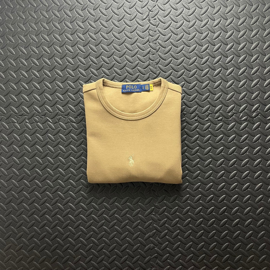 Ralph Lauren Beige Crewneck Sweatshirt | Men’s Classic Fit S / 3765