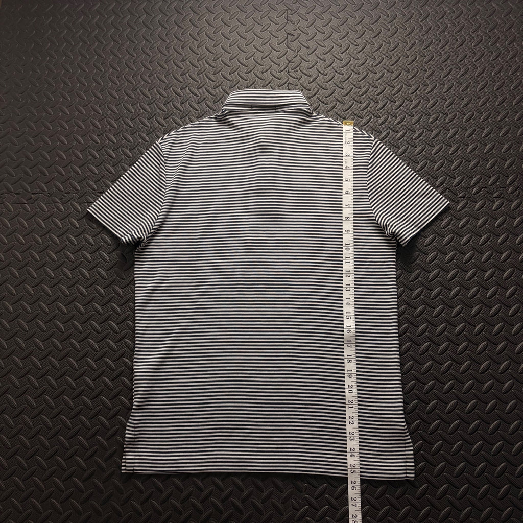 Ralph Lauren Navy Striped Polo Shirt | Men’s Classic Fit S / 3802