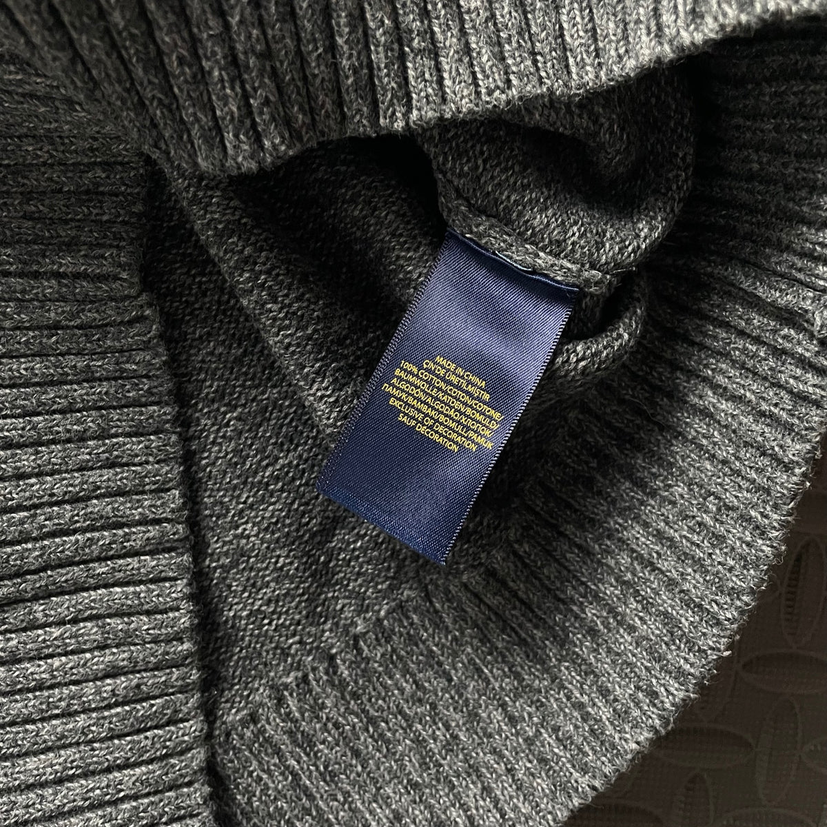Ralph Lauren Grey Crewneck Jumper | Men’s Classic Fit M / 3682