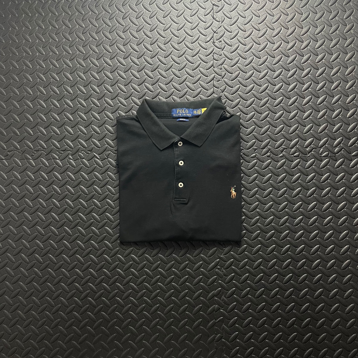 Ralph Lauren Black Polo Shirt | Men’s Slim Fit XXL / 3793