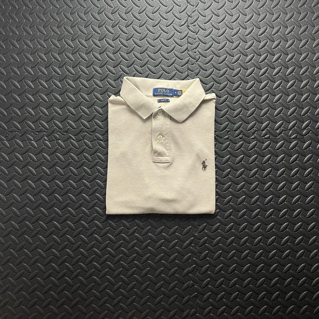 Ralph Lauren Cream Polo Shirt | Men’s Slim Fit M / 3412