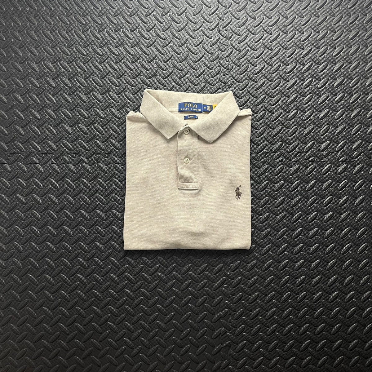 Ralph Lauren Cream Polo Shirt | Men’s Slim Fit M / 3412