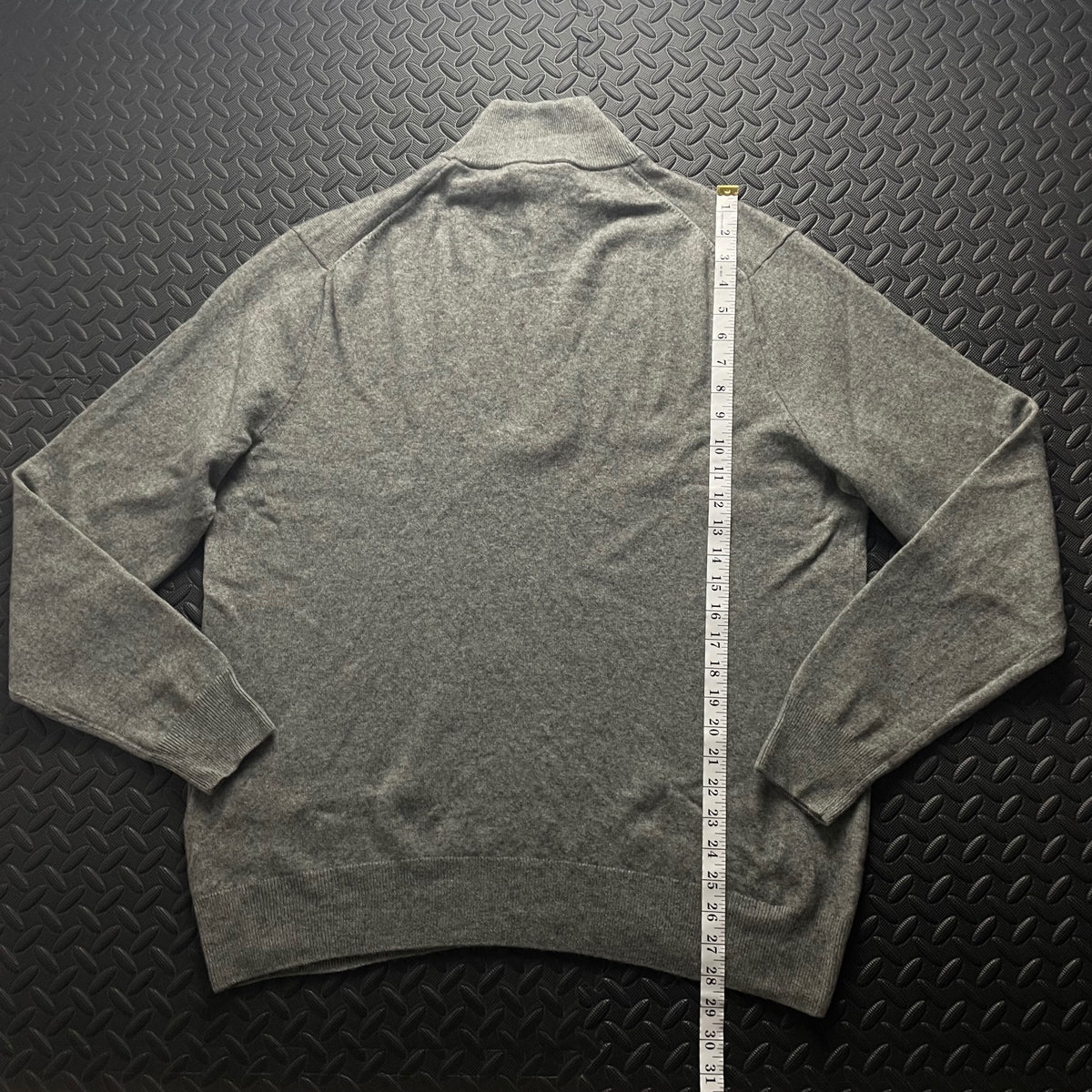 Ralph Lauren Grey Wool 1/4 Zip Jumper | Men’s XXL / 3790