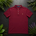 Ralph Lauren Burgundy Polo Shirt | Men’s Slim Fit L / 3474