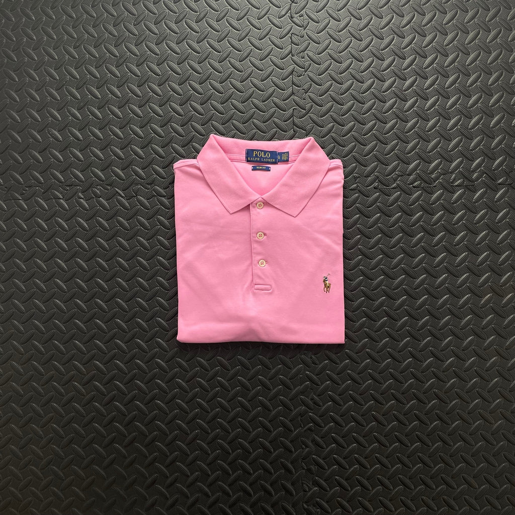 Ralph Lauren Pink Polo Shirt | Men’s Slim Fit L / 3715